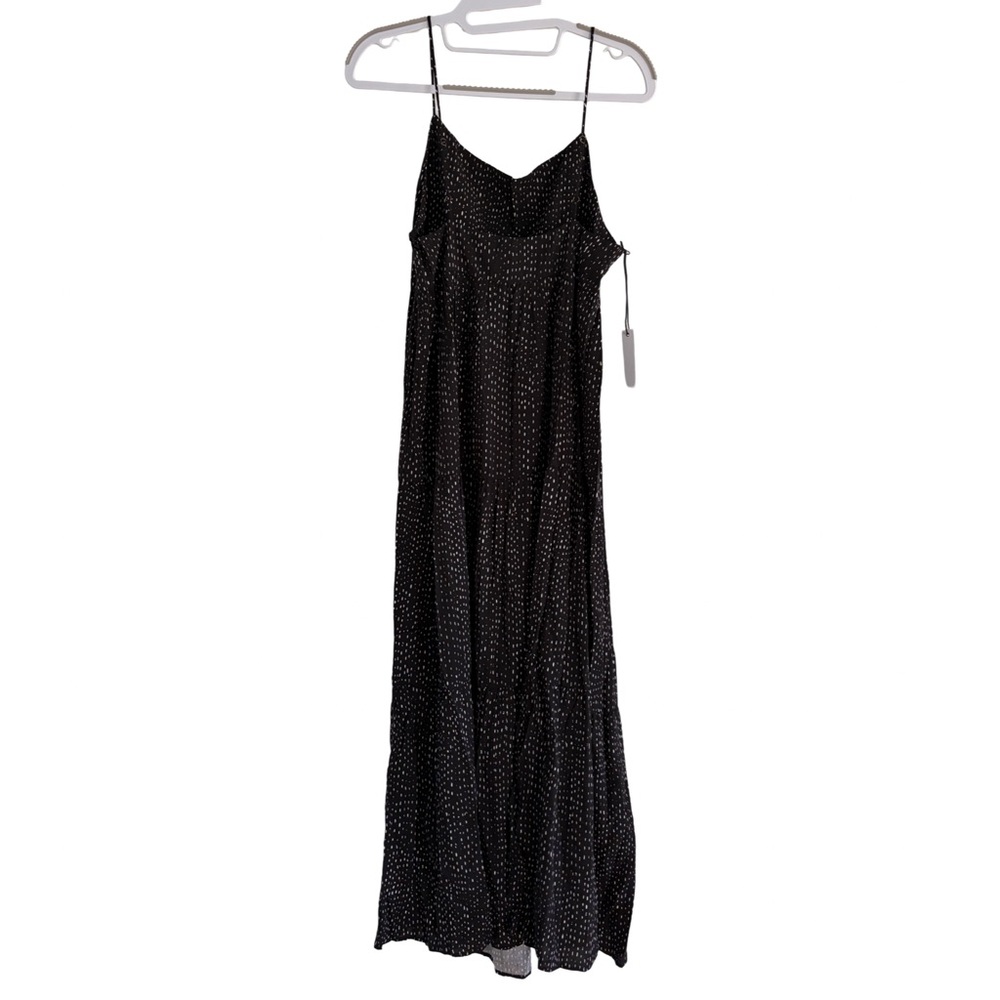 Stillwater NWT Tiered Maxi Dress Black Print Size S - Picture 3 of 5